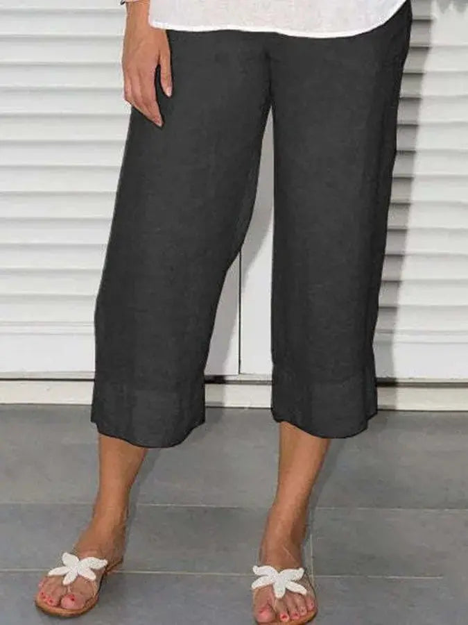 Ana - Casual en stijlvolle linnen broek Levouré
