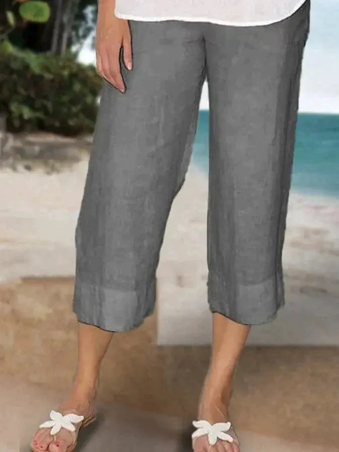 Ana - Casual en stijlvolle linnen broek Levouré
