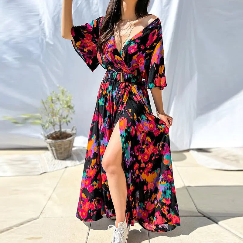 Aniyah - Elegante Jurk met Hoge Split
