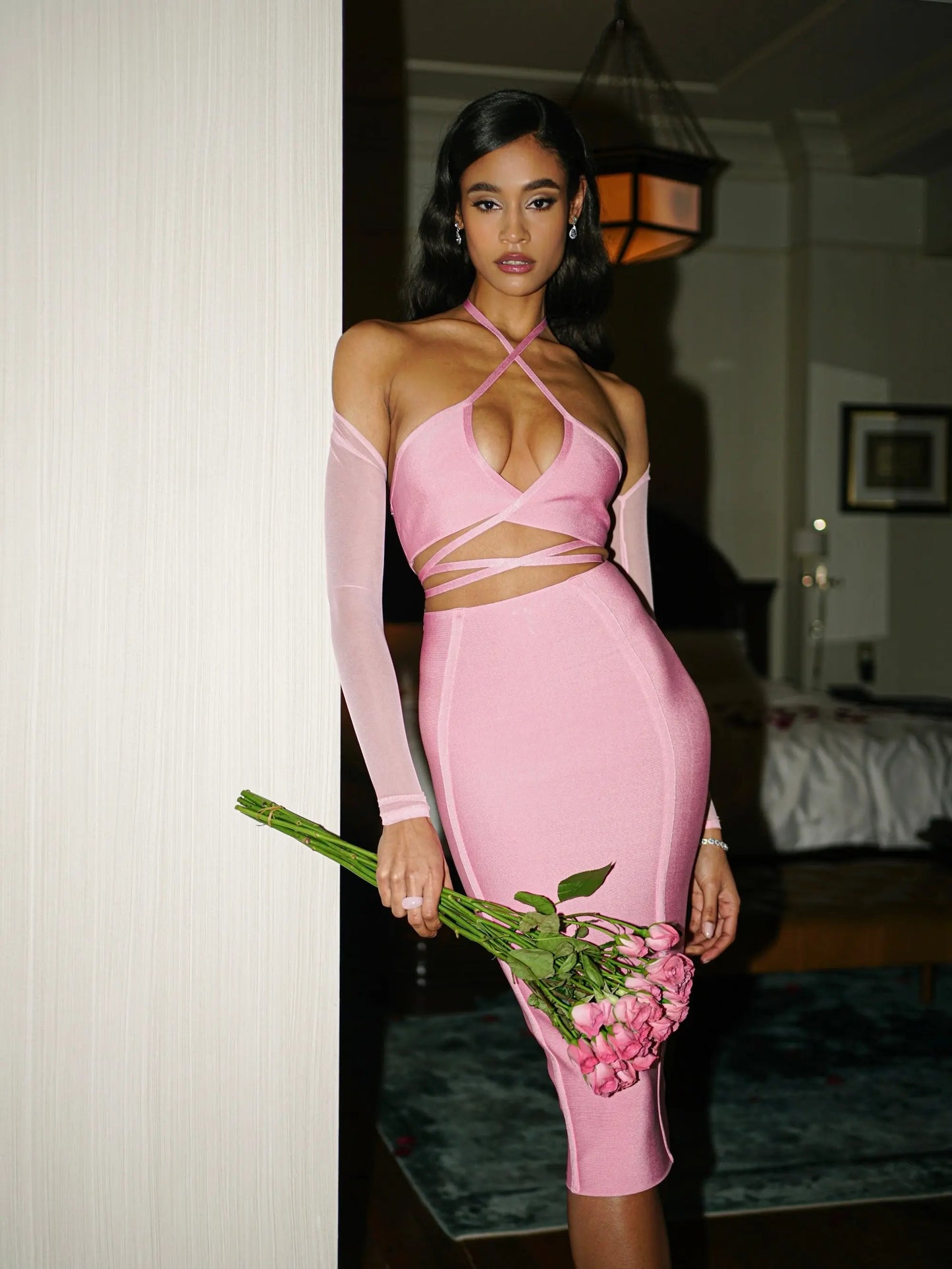 Dionne Dress - Pink Levouré
