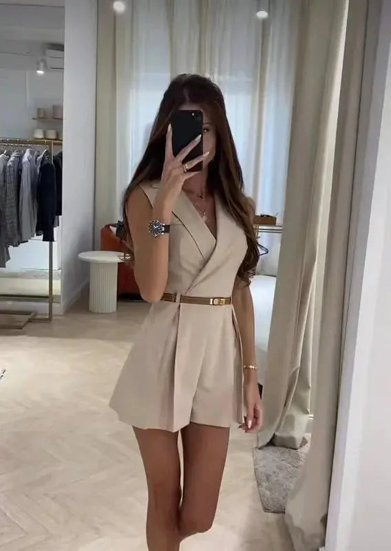 Francheska - Jumpsuit met riem Levouré
