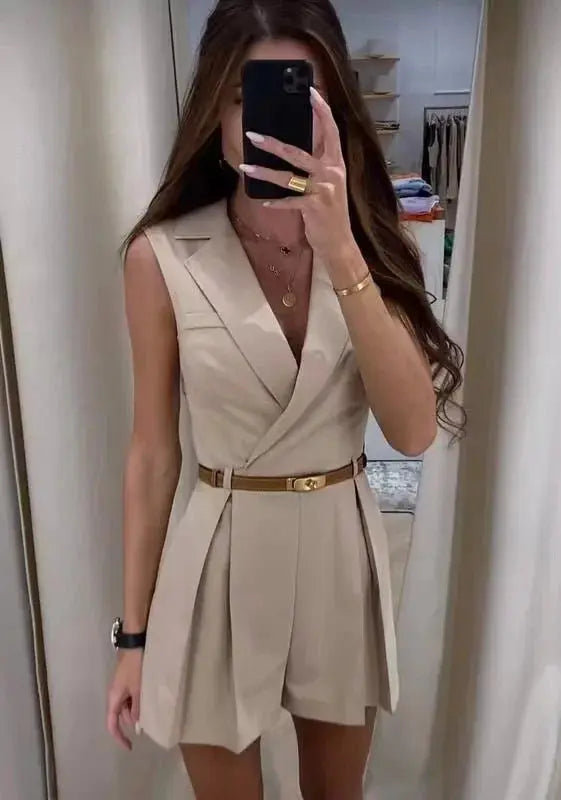 Francheska - Jumpsuit met riem Levouré