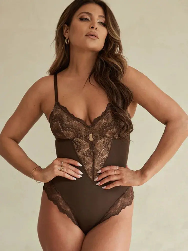 Rosaline - Kanten Shapewear Bodysuit Levouré