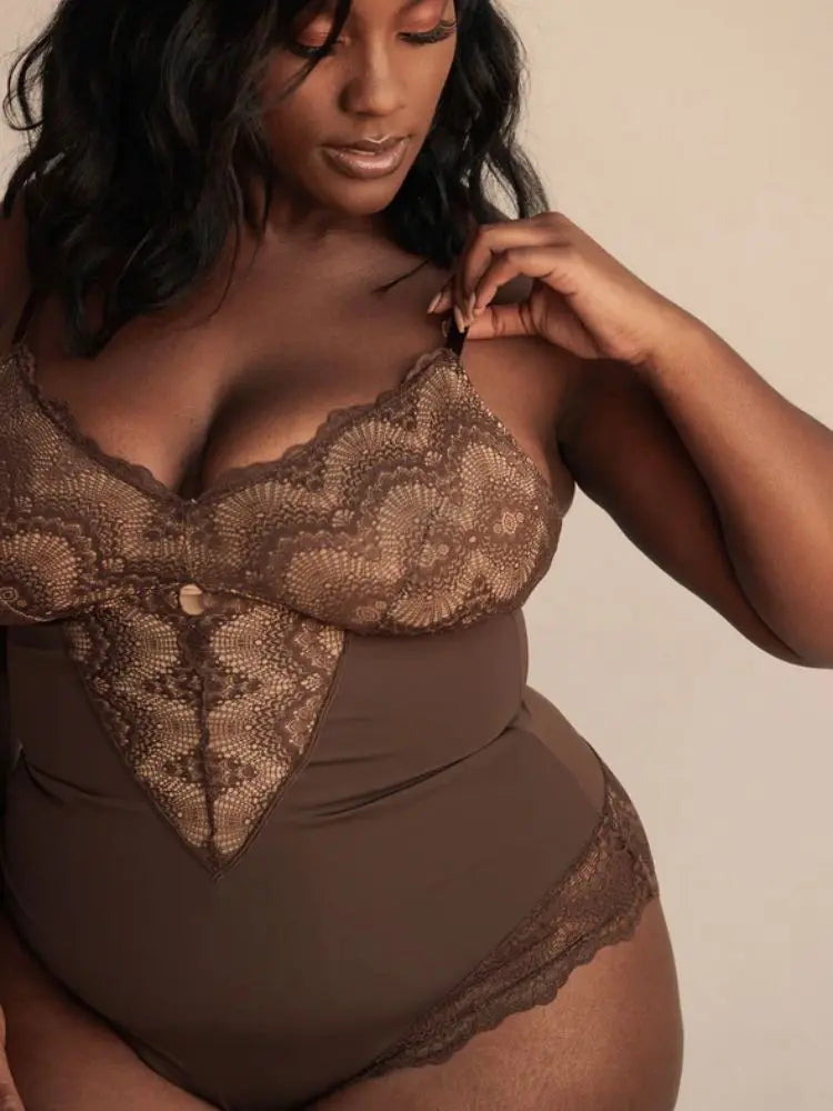 Rosaline - Kanten Shapewear Bodysuit Levouré