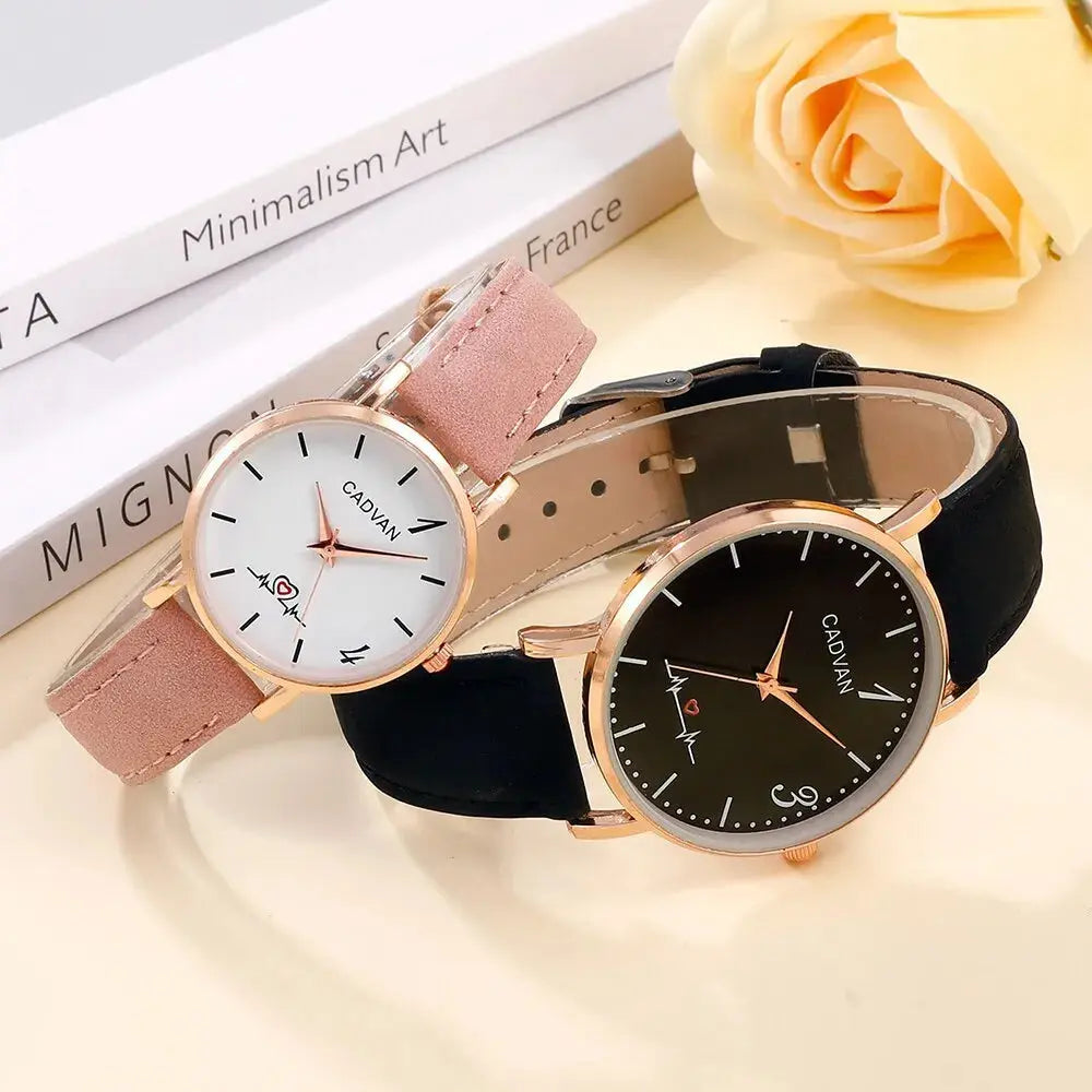 Set van 4 Minimalistische Kwartshorloges voor Vrouwen Levouré