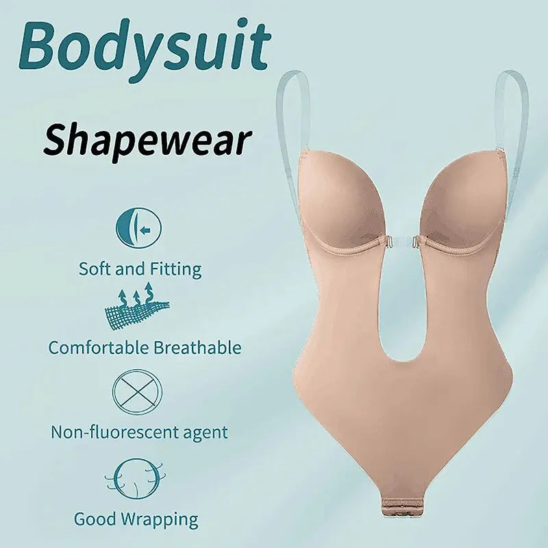 V-Neck Backless body Levouré