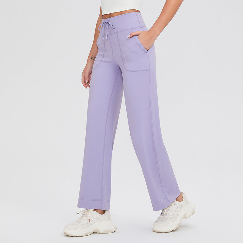 Lena | Elastische broek | Lila