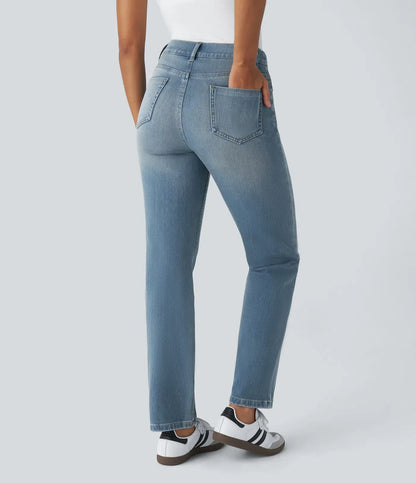 Anna | Elastische broek met hoge taille