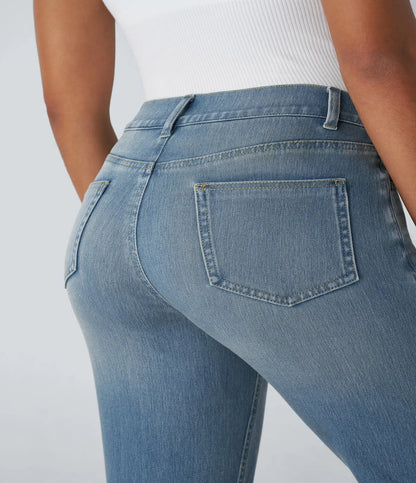 Anna | Elastische broek met hoge taille