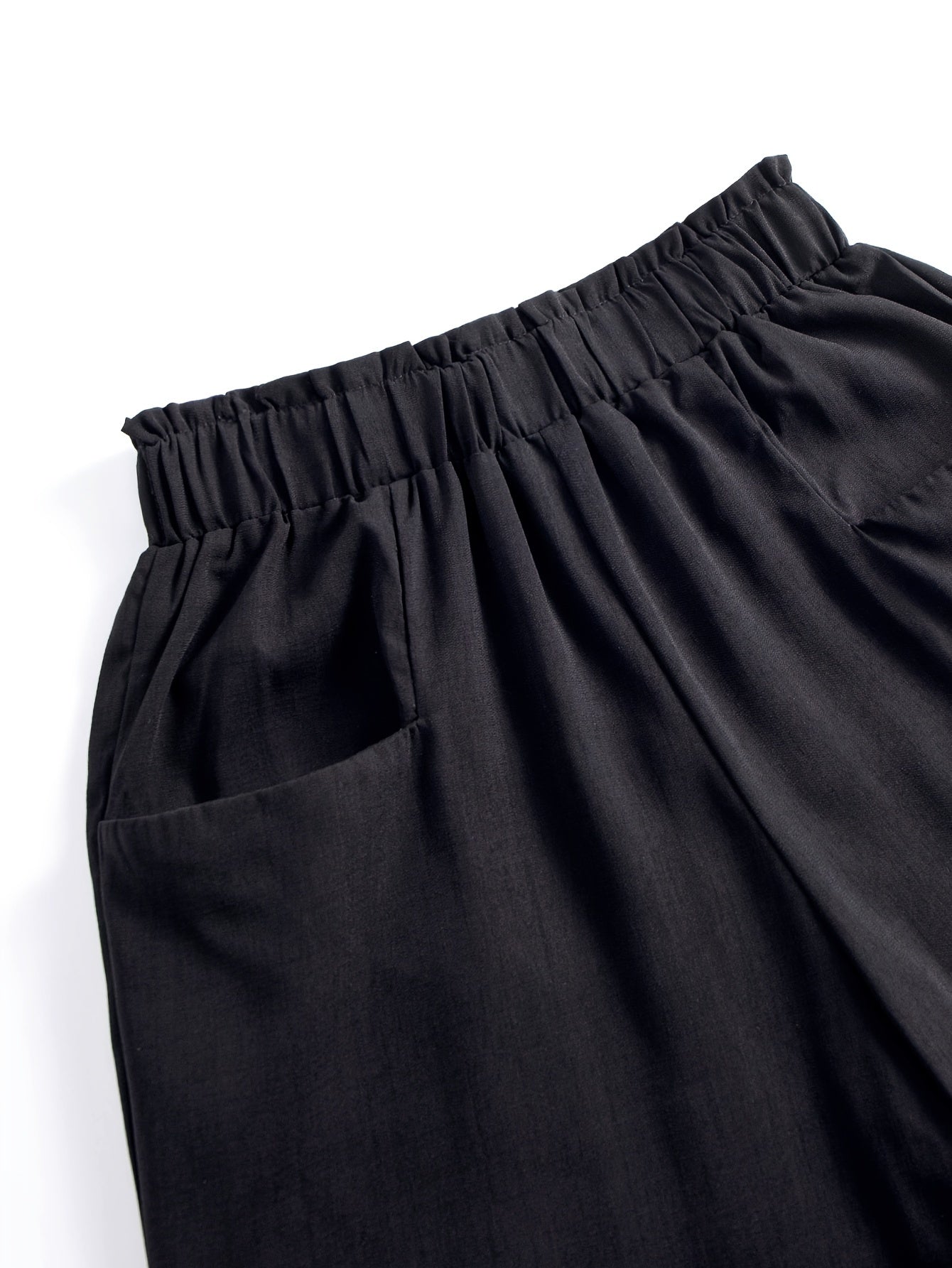 Elodie | Rechte Broek met Elastische Taille