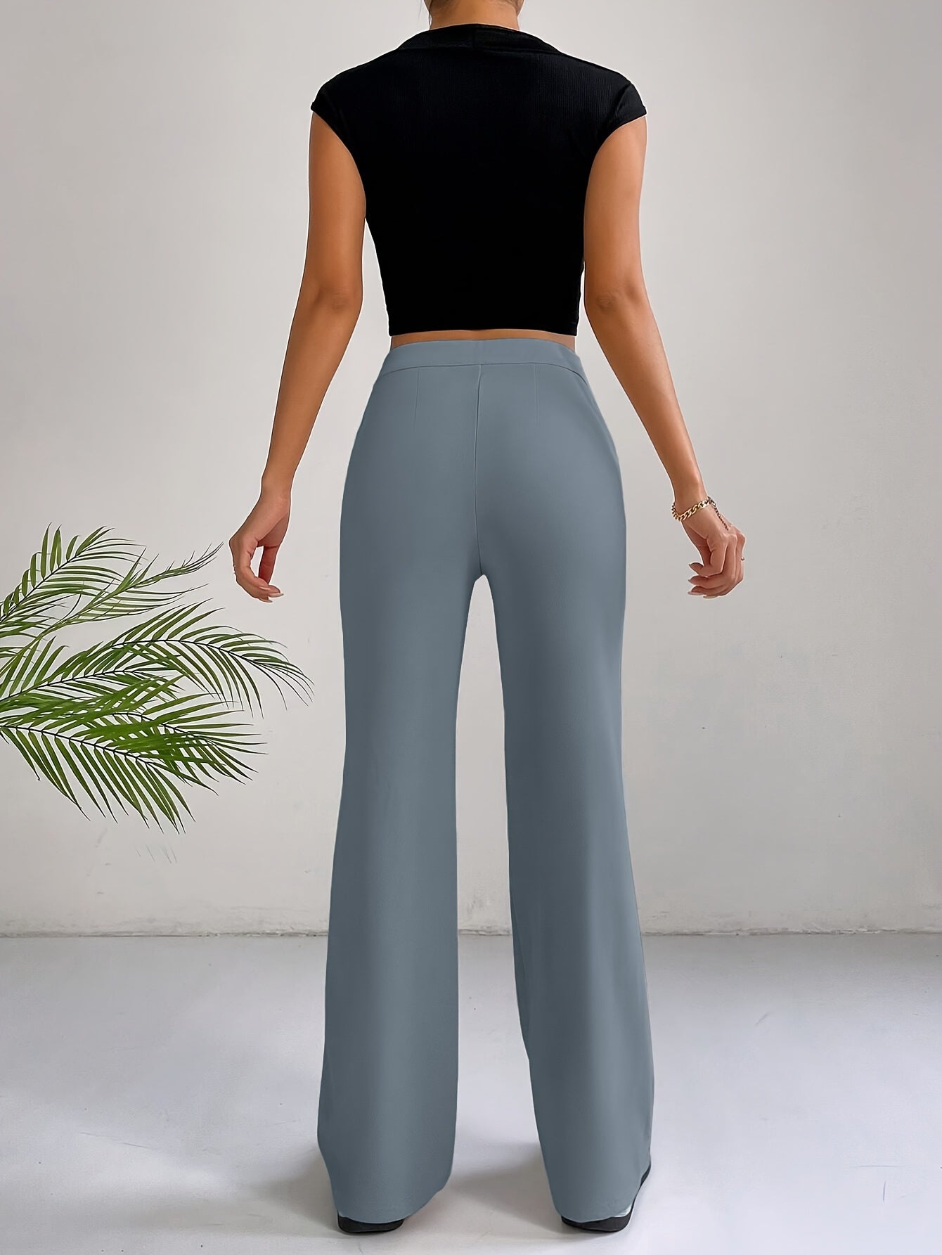Anneliese | Stijlvolle Hoge Taille Pintuck Broek