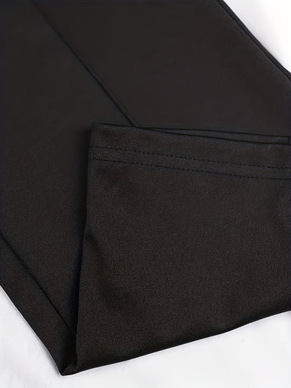 Sophie | Elegante slanke broek met knoopdecor