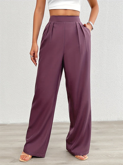 Fiene | Elegante Wijde Broek met Hoge Taille