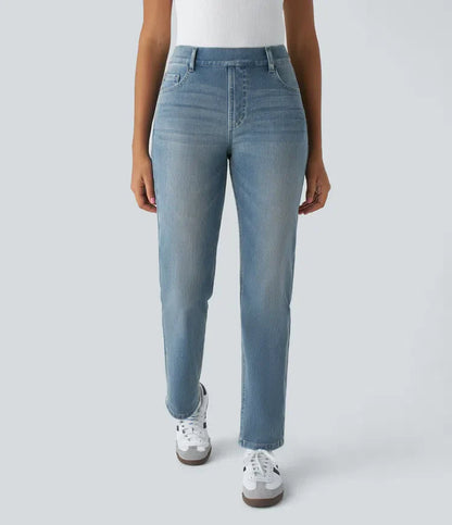 Anna | Elastische broek met hoge taille