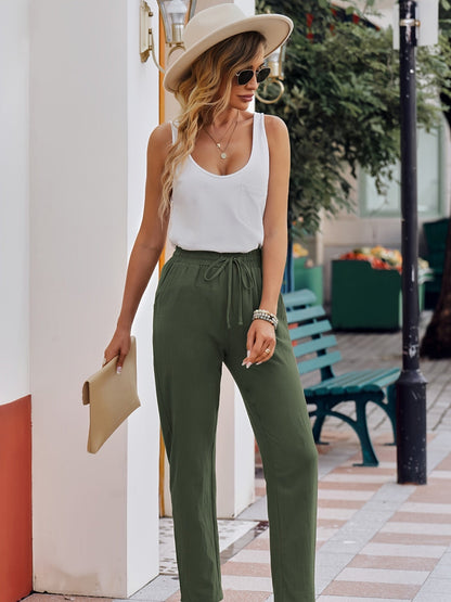 Suze | Casual Rechte Pijpenbroek