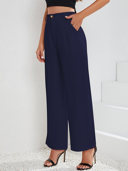 Lotte | Stijlvolle hoge taille wijde broek