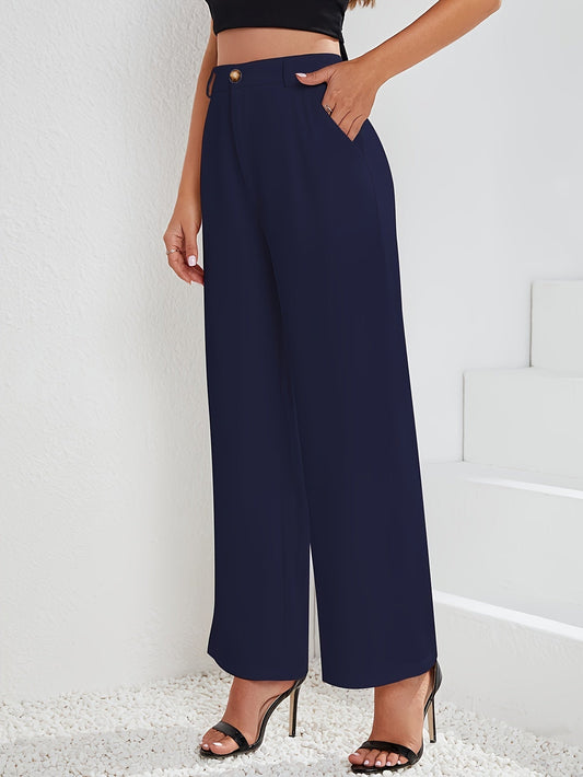 Lotte | Stijlvolle hoge taille wijde broek