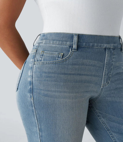 Anna | Elastische broek met hoge taille