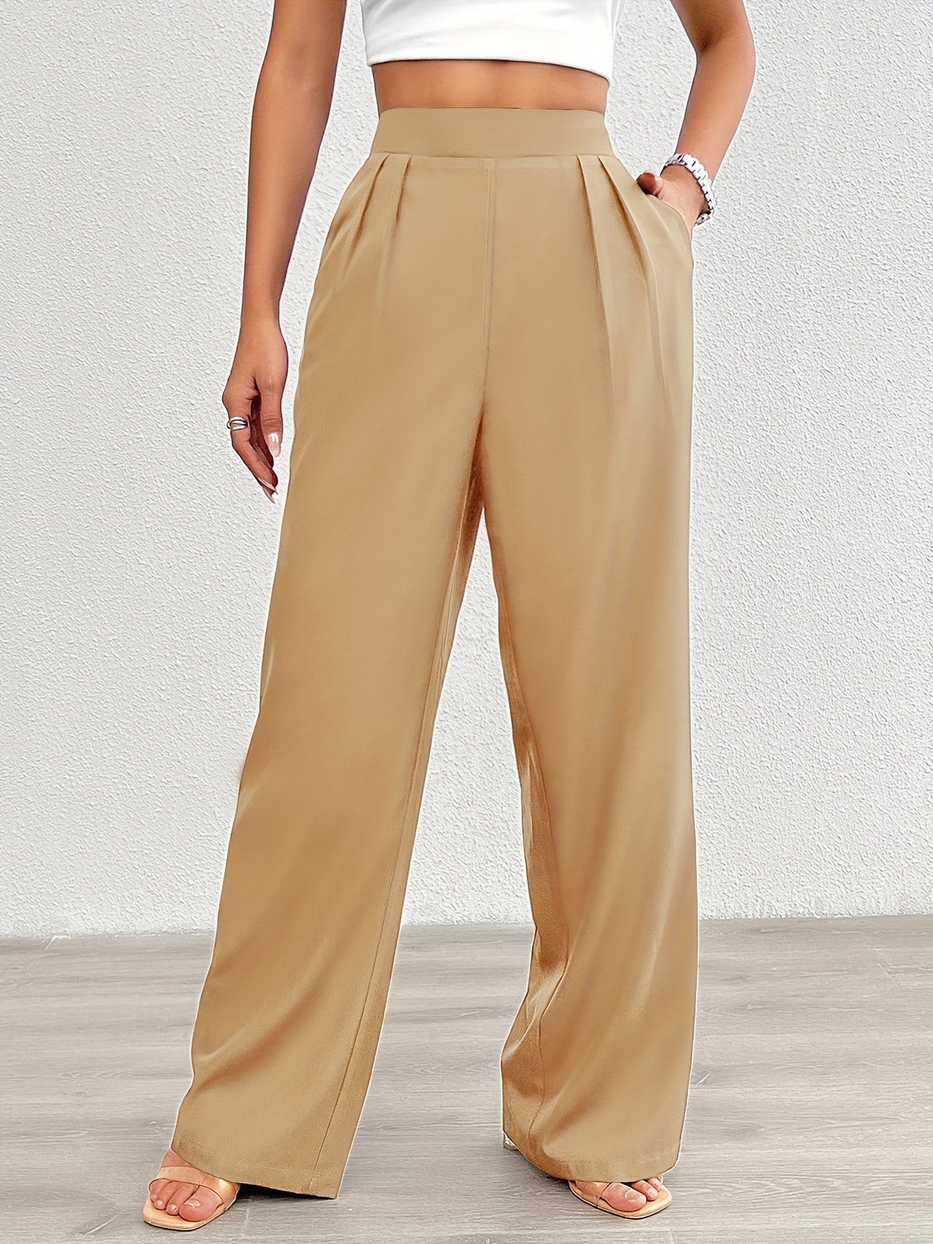 Fiene | Elegante Wijde Broek met Hoge Taille