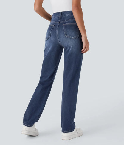 Anna | Elastische broek met hoge taille