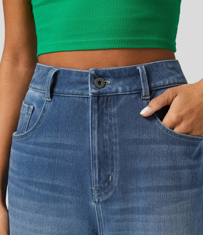 Lara | Wijde Jeans Met Hoge Taille