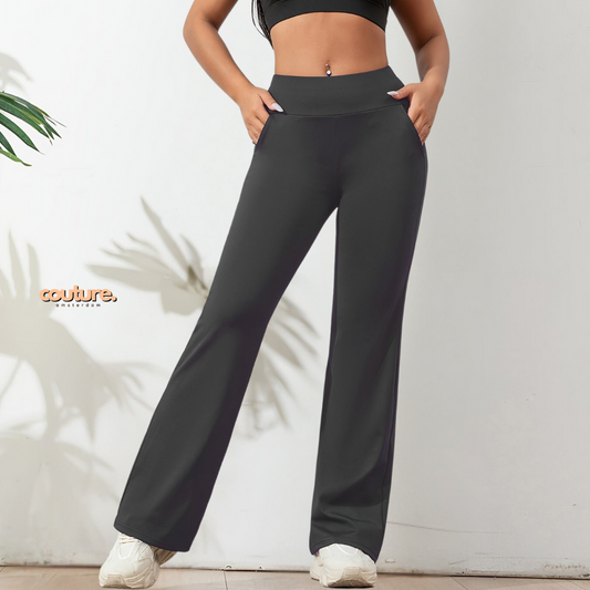 Ella | Comfortabele broek met hoge taille | Grijs