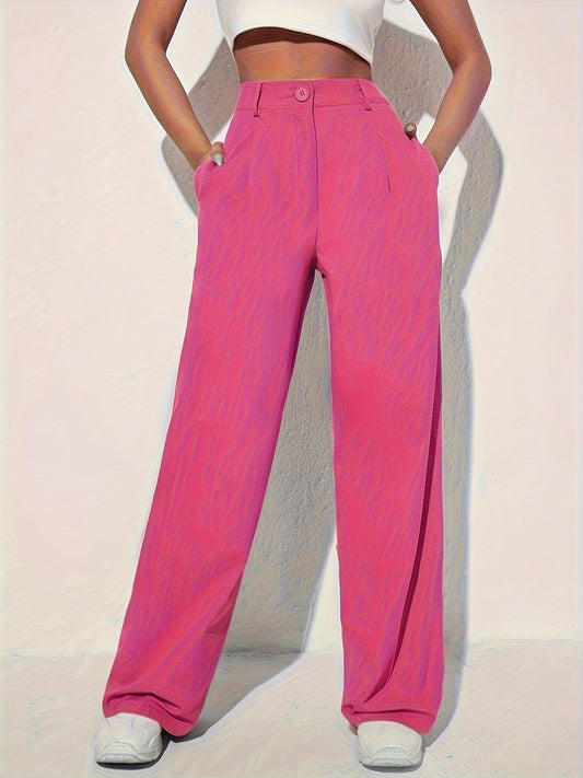 Jasmijn | Nonchalante Broek Met Wijde Pijpen