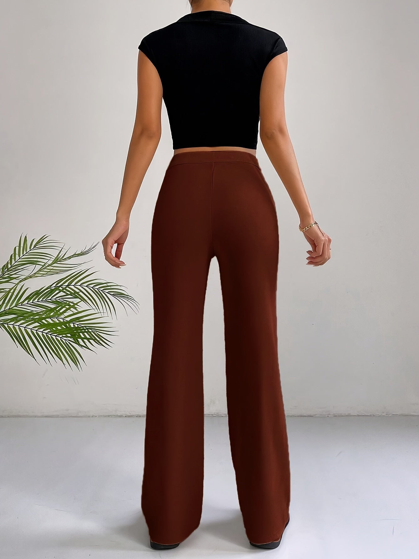 Anneliese | Stijlvolle Hoge Taille Pintuck Broek