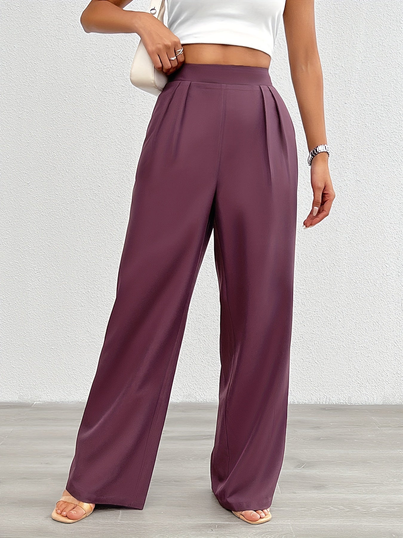 Fiene | Elegante Wijde Broek met Hoge Taille