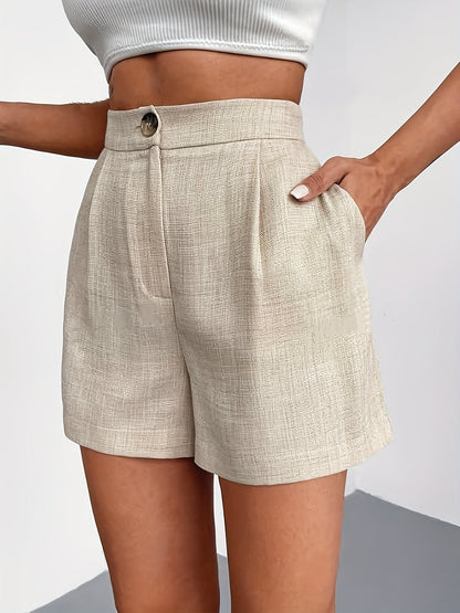 Fenne | Hoge Taille Shorts Met Knoopsluiting