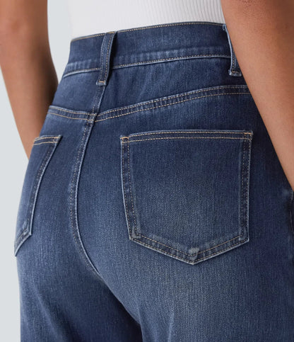 Anna | Elastische broek met hoge taille