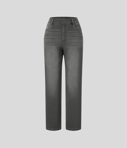 Anna | Elastische broek met hoge taille