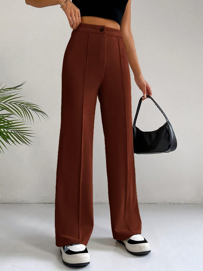 Anneliese | Stijlvolle Hoge Taille Pintuck Broek