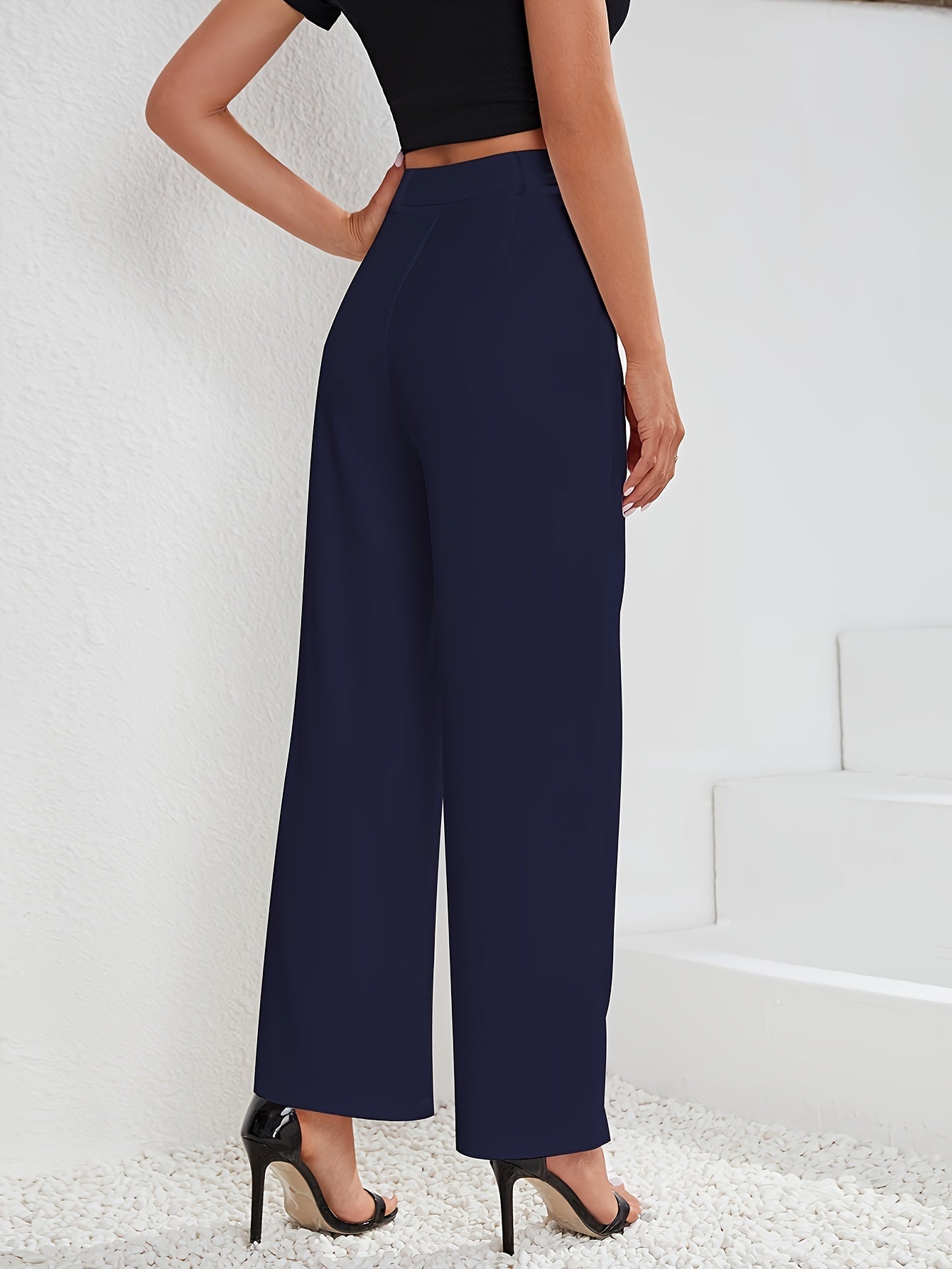 Lotte | Stijlvolle hoge taille wijde broek