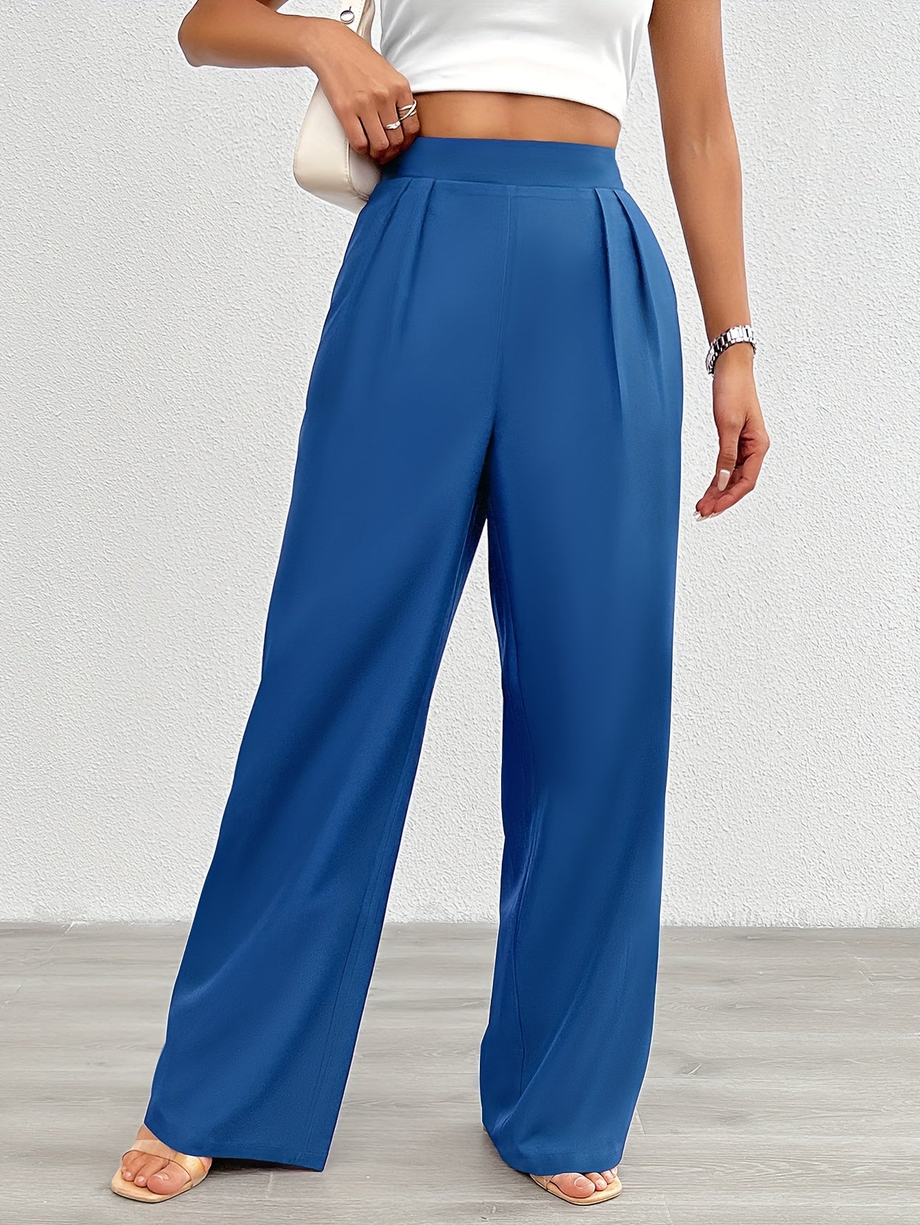 Fiene | Elegante Wijde Broek met Hoge Taille