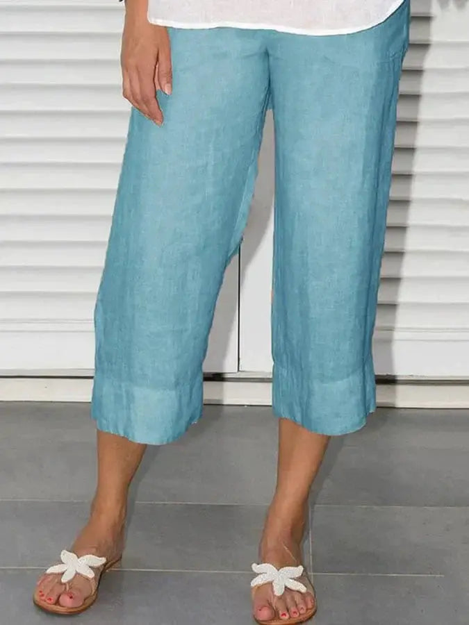 Ana - Casual en stijlvolle linnen broek Levouré