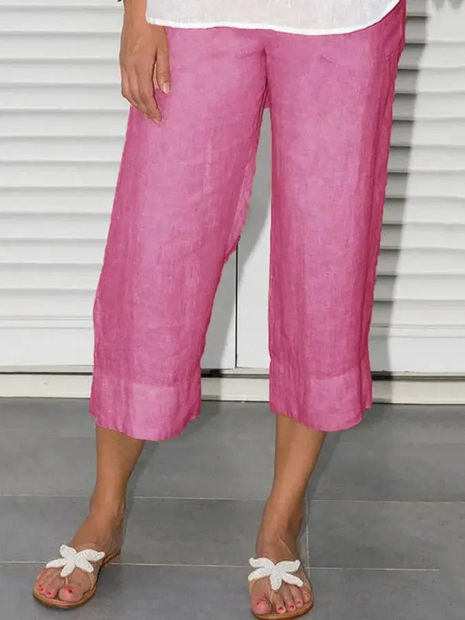 Ana - Casual en stijlvolle linnen broek Levouré