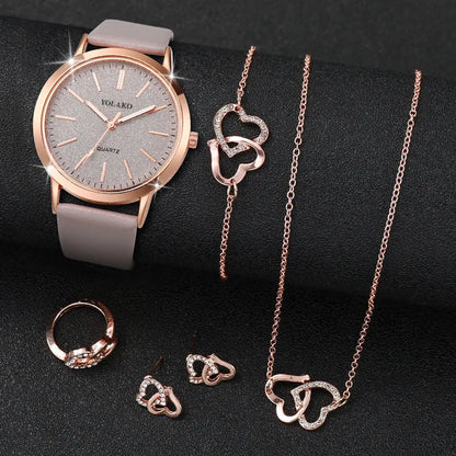 Diamond Hearts - 6 delige set (Leather)