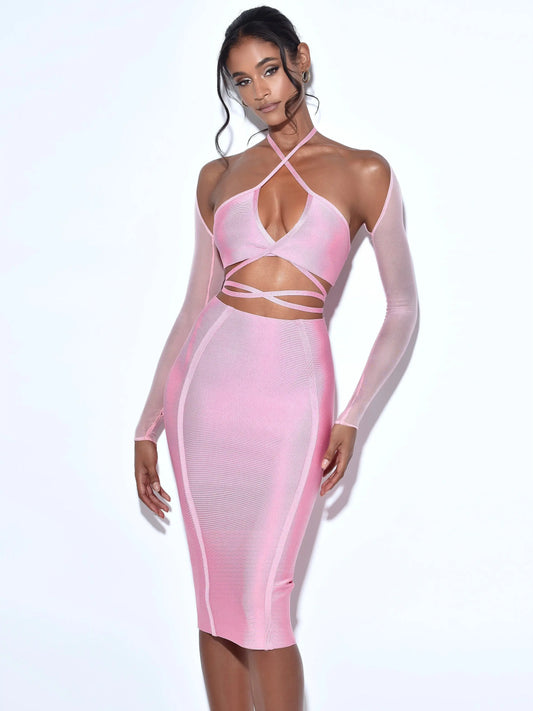 Dionne Dress - Pink Levouré