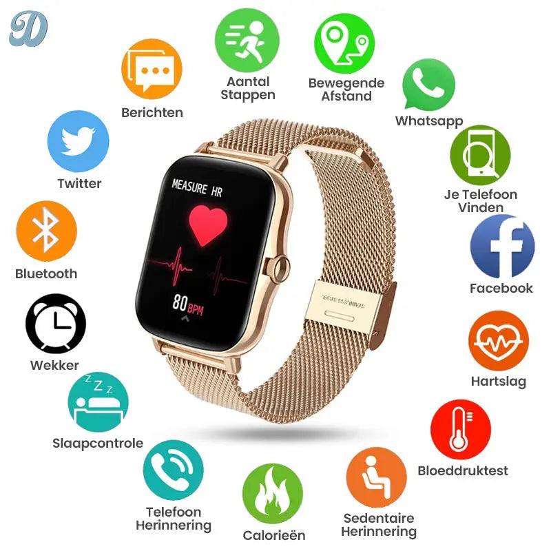 Dumiko - Premium Multifunctionele-Smartwatch Levouré