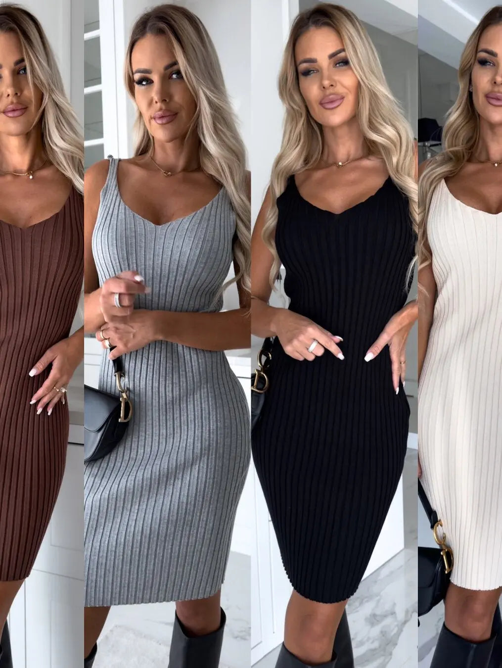 Lena Cozy Set - Mouwloze Jurk Met Trui Levouré