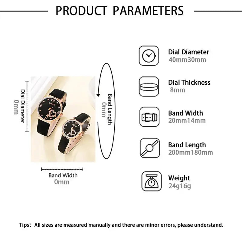 Love Leather - Couples Watch set Levouré
