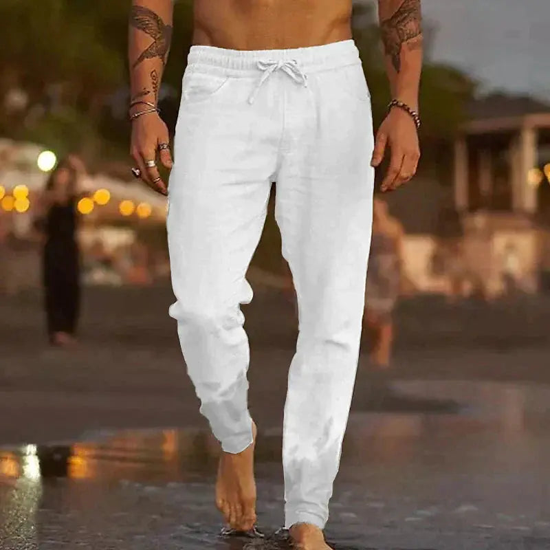 Maiko - Casual linnen broek voor heren Levouré