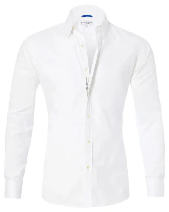 Oxford - Getailleerde Blouse Met Rits Levouré