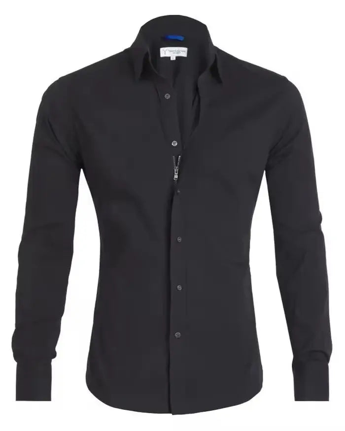 Oxford - Getailleerde Blouse Met Rits Levouré