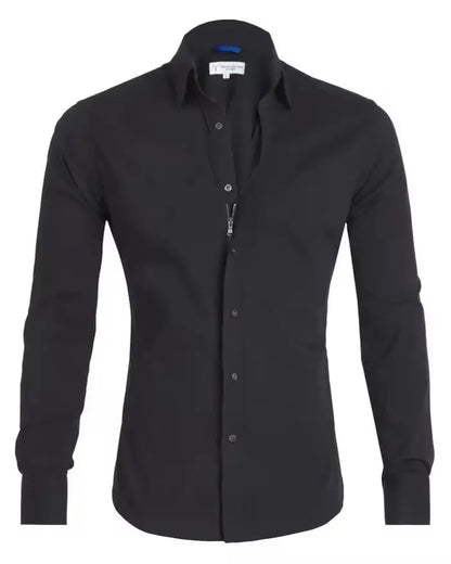 Oxford - Getailleerde Blouse Met Rits Levouré