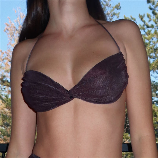 Tan-through Malibu Top | Mocha