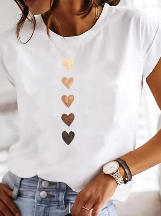 Rosa - T-shirt met zomerdesings Levouré