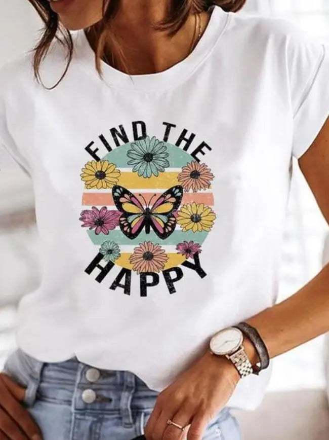 Rosa - T-shirt met zomerdesings Levouré