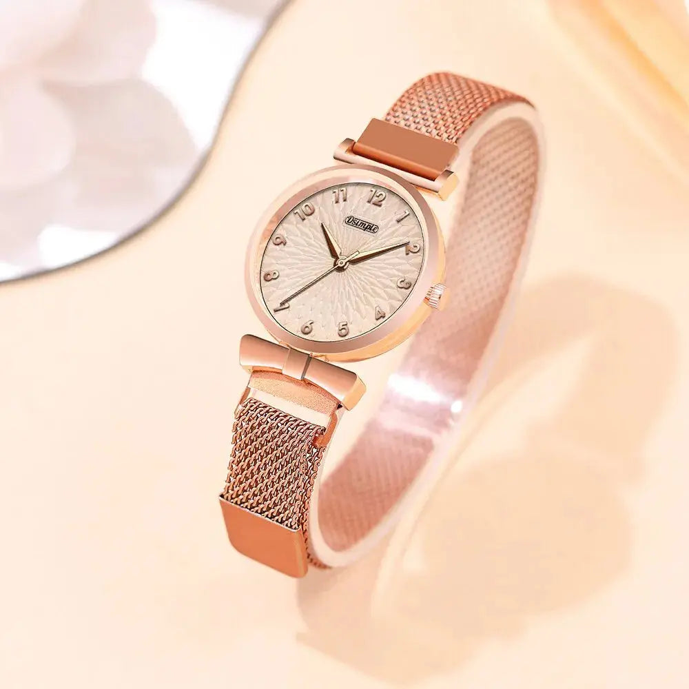 Roségouden Horloge Set Levouré